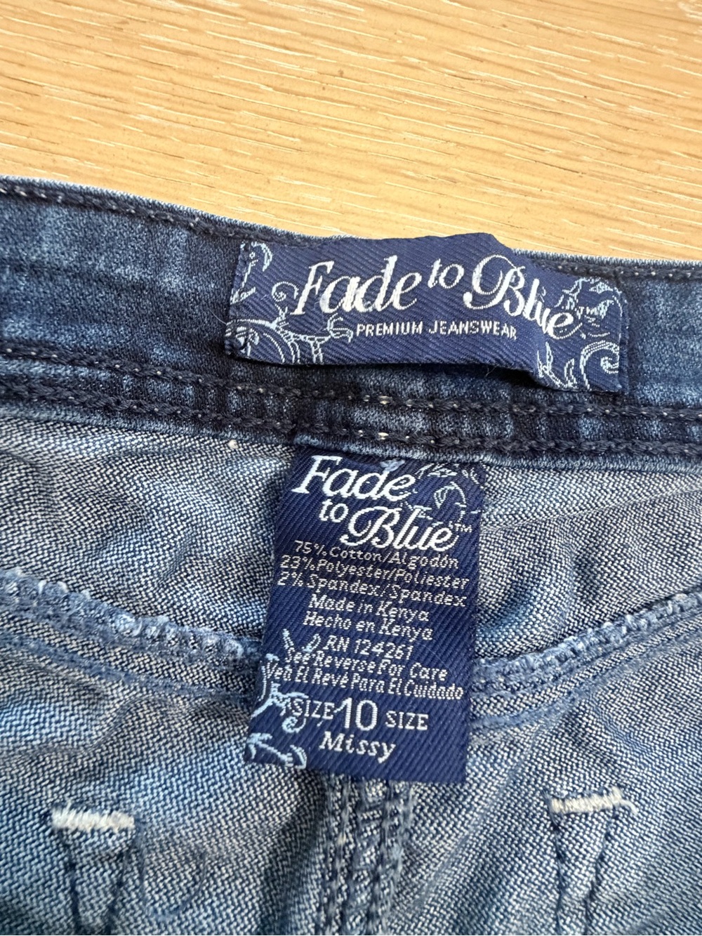 Women's Straight Leg Jeans in Deep Blue Denim - Classic Fit - Picture 4 of 6